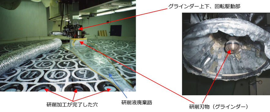 図5.45　すばるの主鏡支持アクチュエータ頭部用のポケット研削加工