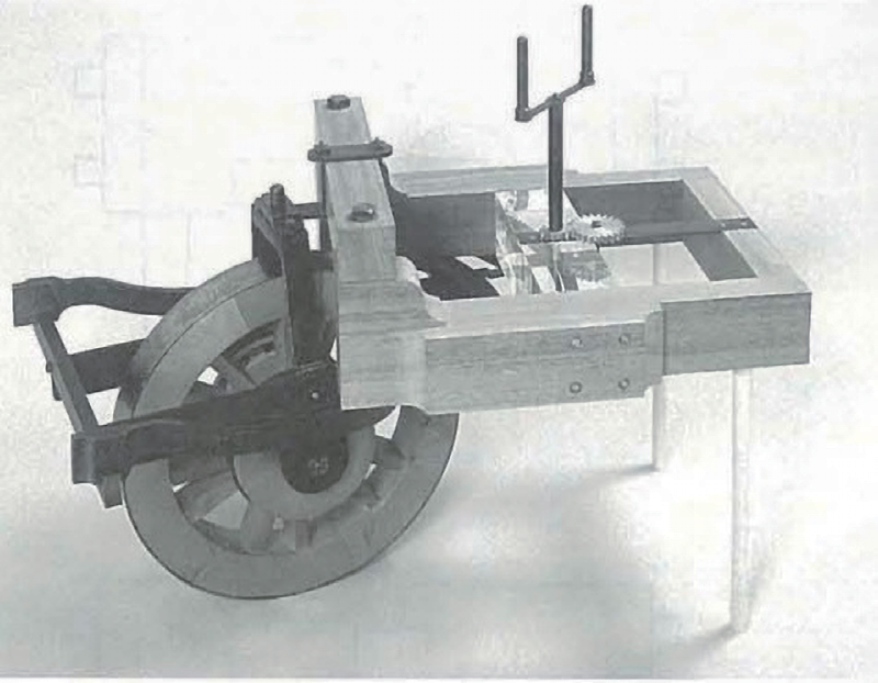 図 1　復元されたキュニョーのステアリング機構 1）