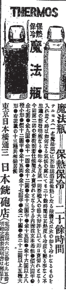 図 2.6　ガラス製魔法瓶の輸入