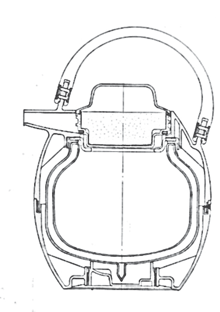 図2　急須型ハンドポットの断面構造 2）