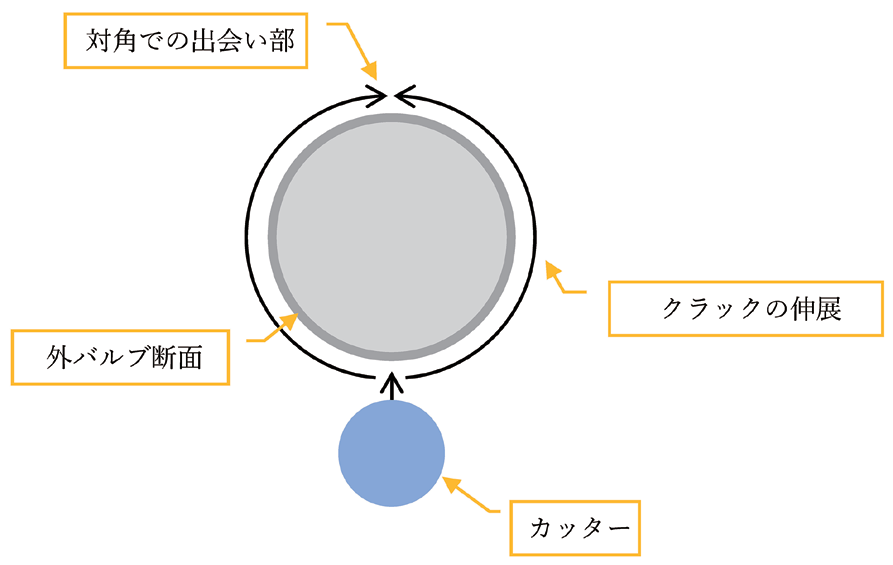 図 5.14　クラック進展のイメージ 3）