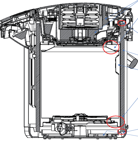 図 7.50　最新型 VE 電動ポットの断面構造 5）