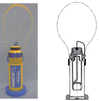 図 2　栓解放時、ドリンク容器を取り出した時の断面構造 1）