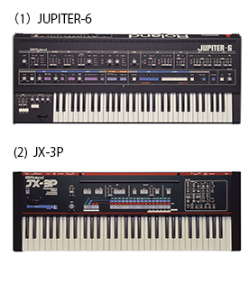 (1) JUPITER-6,(2) JX-3P