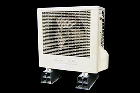 横置きスクロール圧縮機搭載ルームエアコン　コンパクト室外機（CU-G25V）